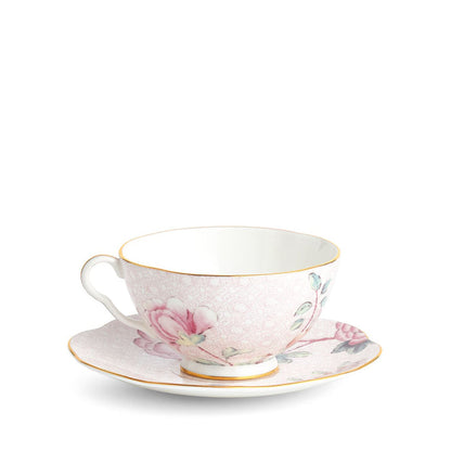 Cuckoo Pink Teacup and Saucer