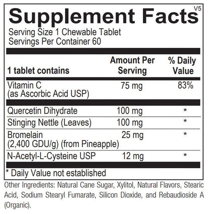 D-Hist Jr. Chewable 60ct Ortho Molecular