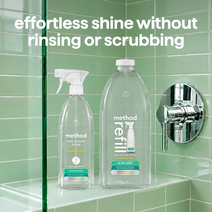 daily shower spray refill 2l - eucalyptus mint