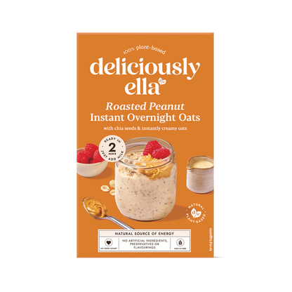 Deliciously Ella Roasted Peanut Instant Overnight Oats 380g