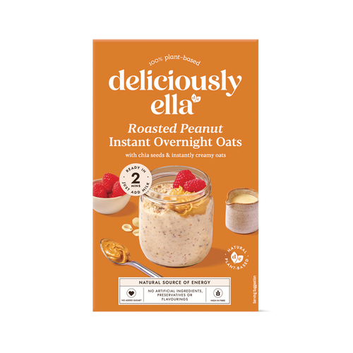 Deliciously Ella Roasted Peanut Instant Overnight Oats 380g