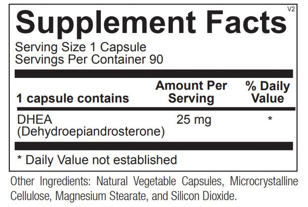 DHEA 25mg 90ct Ortho Molecular