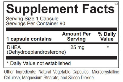 DHEA 25mg 90ct Ortho Molecular