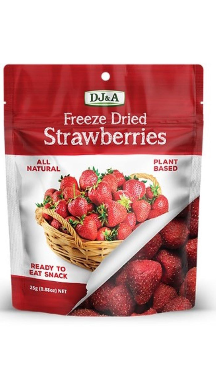 DJ&A Freeze Dried Strawberries 25g