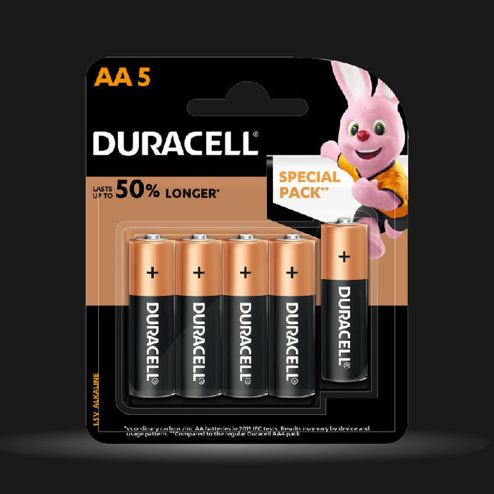 Duracell Alkaline AA Batteries, pack of 5