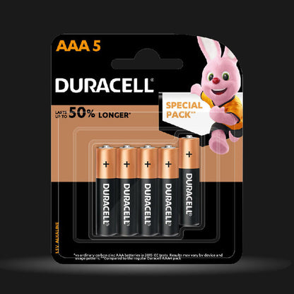 Duracell Alkaline AAA Batteries, pack of 5
