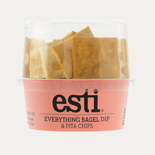 Grab & Go Everything Bagel Dip with Pita Chips 130g