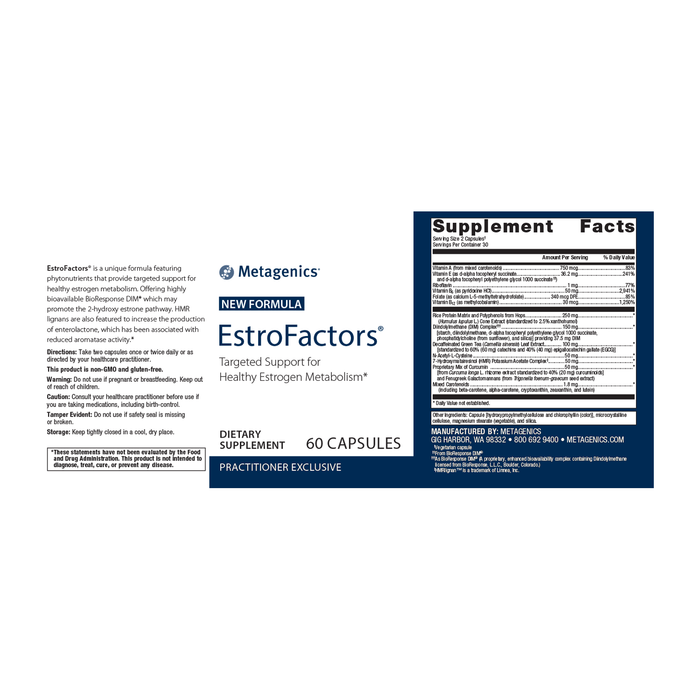 EstroFactors 60ct Ortho Molecular