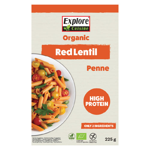Explore Cuisine Organic Red Lentil Penne 225g