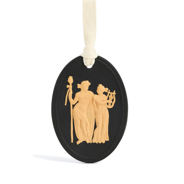 Festive Ardent Jasper Ornament Black & Cane