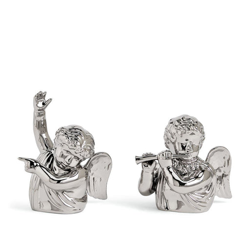 Festive Cherub Salt & Pepper Silver