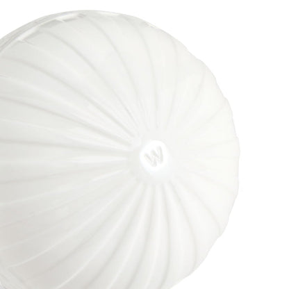 Festive Fluted Ornament White