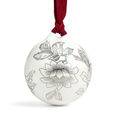 Festive Tonquin Ornament Pair Silver