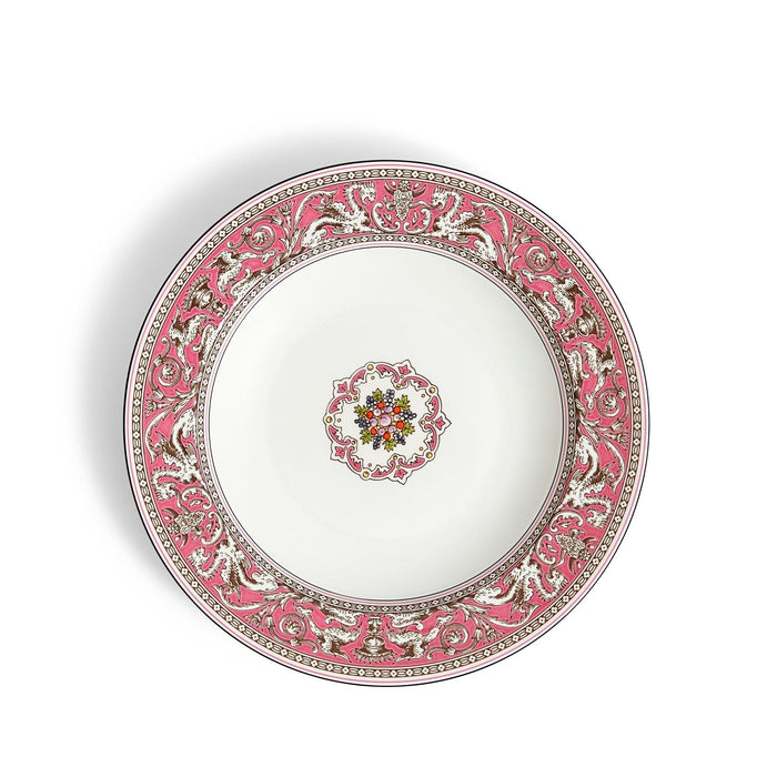 Florentine Fuchsia Rim Soup Bowl