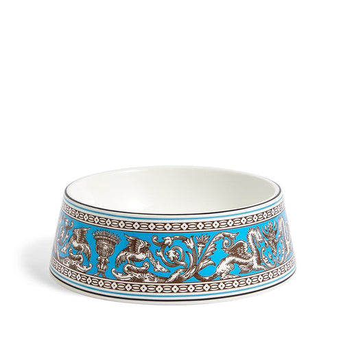 Florentine Turquoise Pet Bowl Large