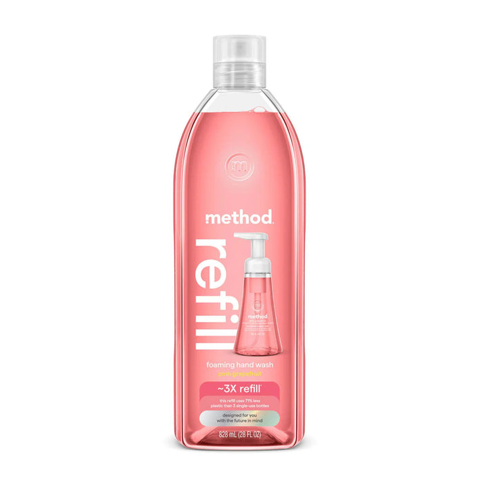 foaming hand wash refill 828ml - pink grapefruit