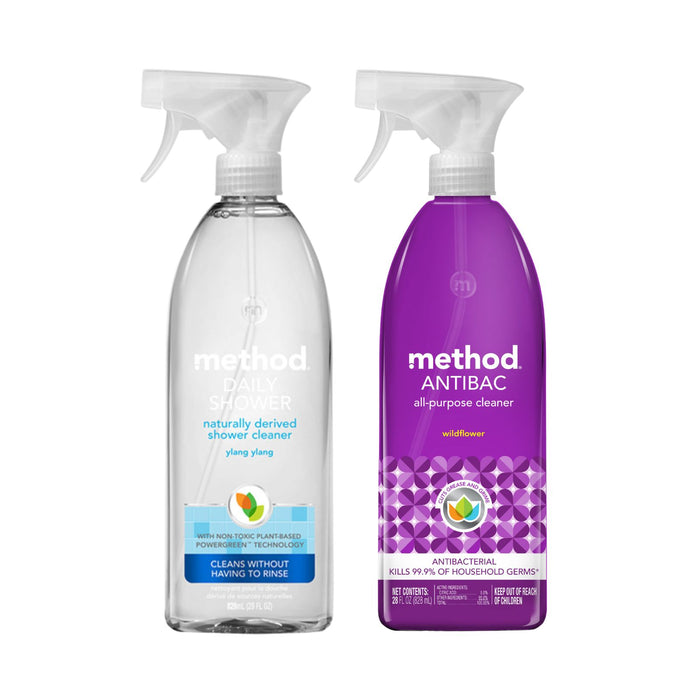 free gift: daily shower spray + antibac all purpose spray