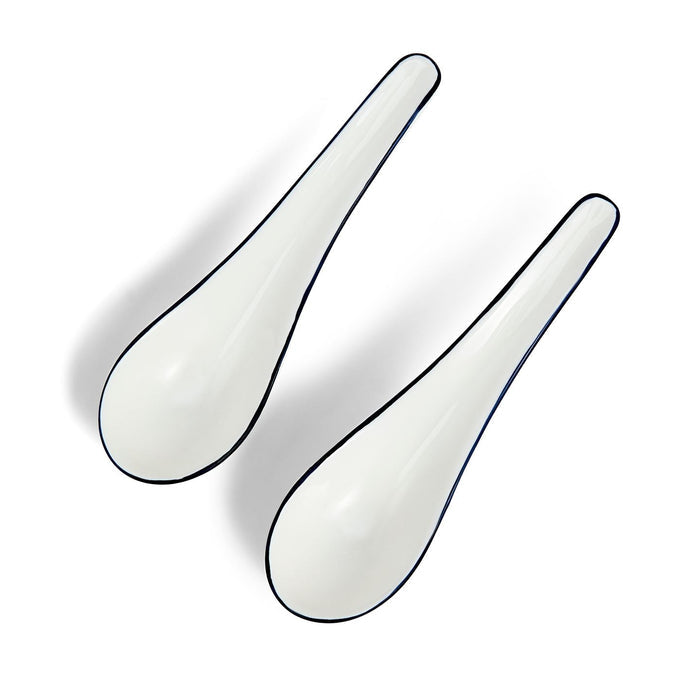 Gio Blue Chinese Spoons Set Of 2