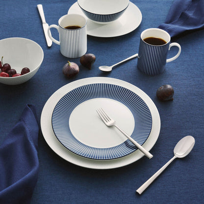 Gio Pinstripe Cereal Bowl White