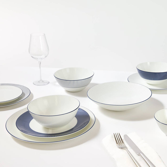 Gio Pinstripe Side Plate White