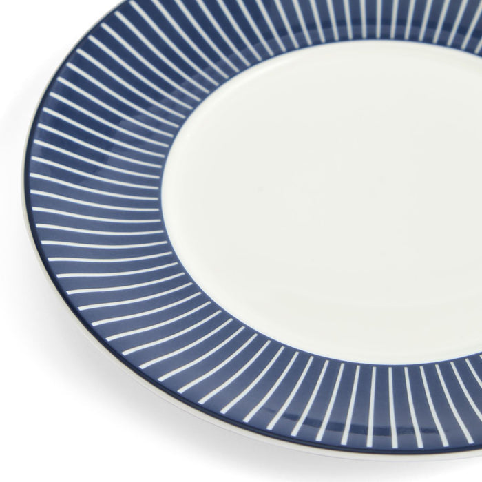 Gio Pinstripe Teacup & Saucer Blue