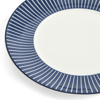 Gio Pinstripe Teacup & Saucer Blue