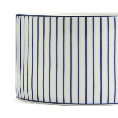 Gio Pinstripe Teacup & Saucer White