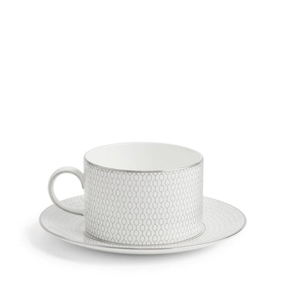 Gio Platinum Teacup & Saucer