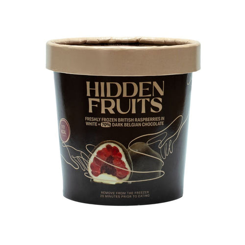 British Raspberries in White & 70% Dark Belgian Chocolate 150g