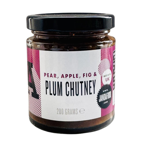 J&A Pear Apple Fig & Plum Chutney 200g
