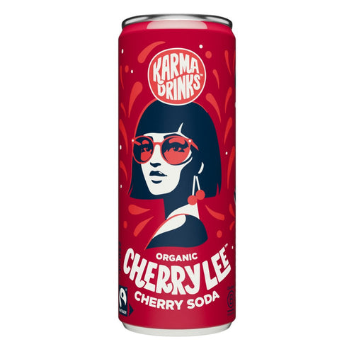 Cherry Lee Soda 250ml Can Organic Fairtrade