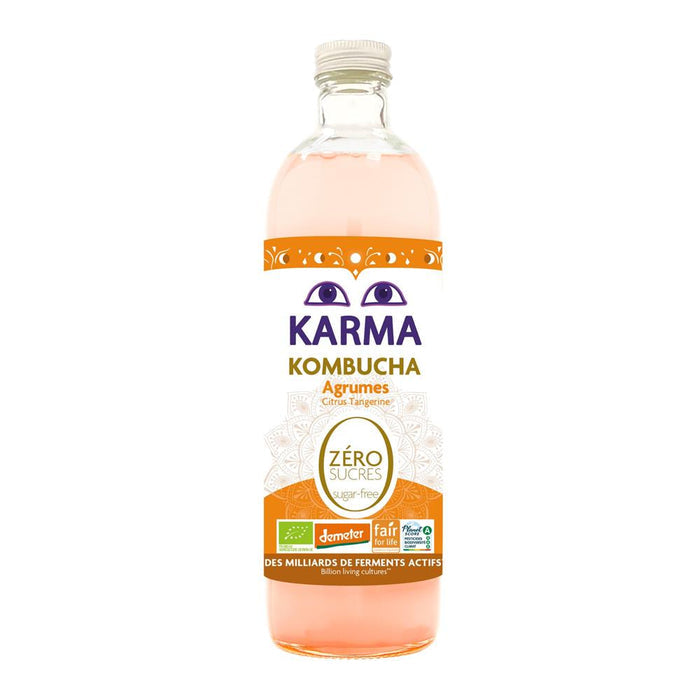 Karma Kombucha Zero Sugar Citrus Tangerine 750ml