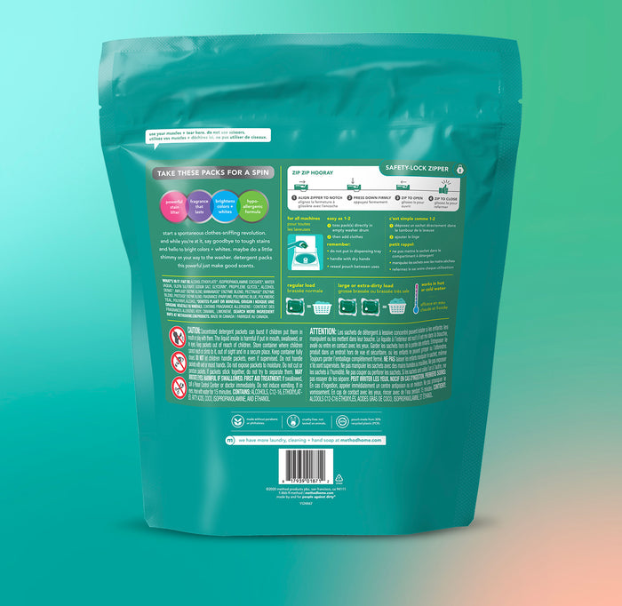 laundry detergent packs 42 loads - beach sage
