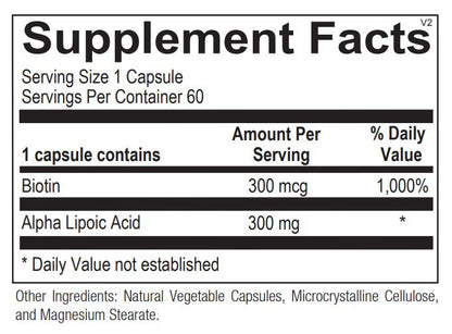 Lipoic Acid 300mg 60ct Ortho Molecular