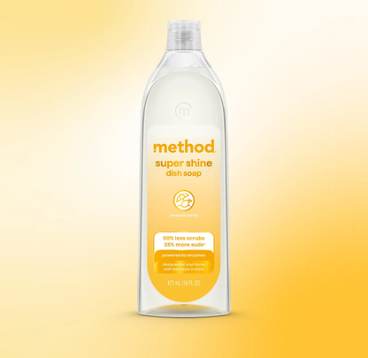 liquid dish soap 473ml - coastal citron