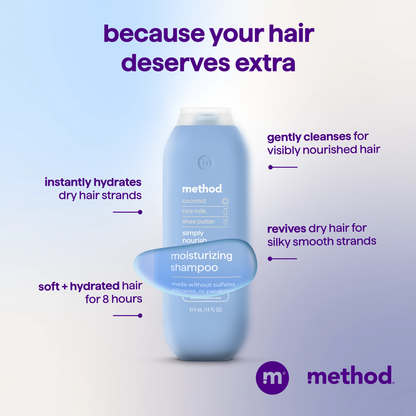 moisturising shampoo 414ml - simply nourish