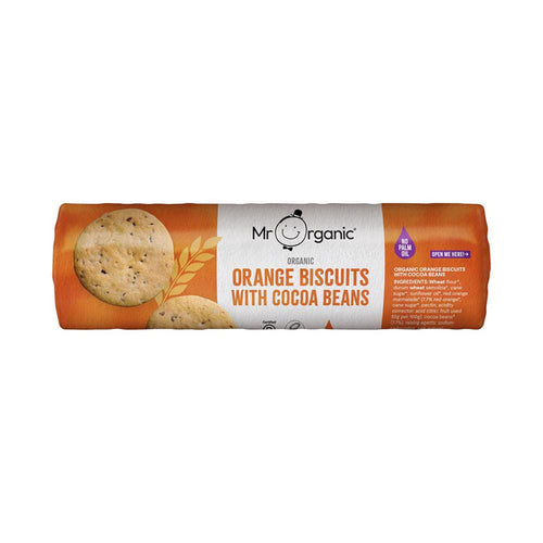 Mr Organic Orange Biscuits with Cocoa Beans 250g