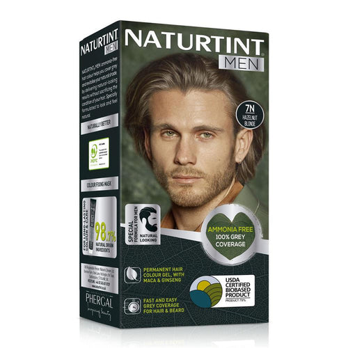 Naturtint Men Permanent Hair Colour Gel Hazelnut Blonde 7N 170ml