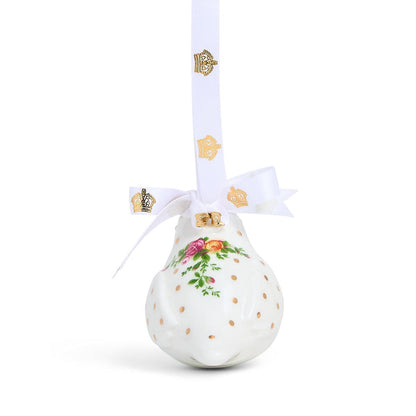 Old Country Roses Christmas Hanging Ornament Robin