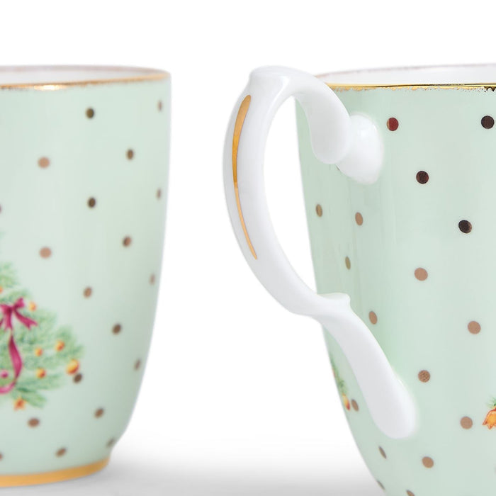 Old Country Roses Christmas Mug Set of 4