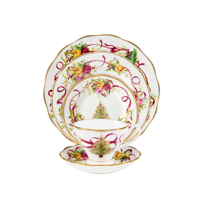 Old Country Roses Christmas Tree 5 Piece Set