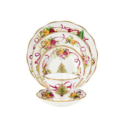Old Country Roses Christmas Tree 5 Piece Set