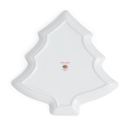 Old Country Roses Christmas Tree Serving Dish