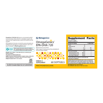 OmegaGenics EPA-DHA 720 Ortho Molecular