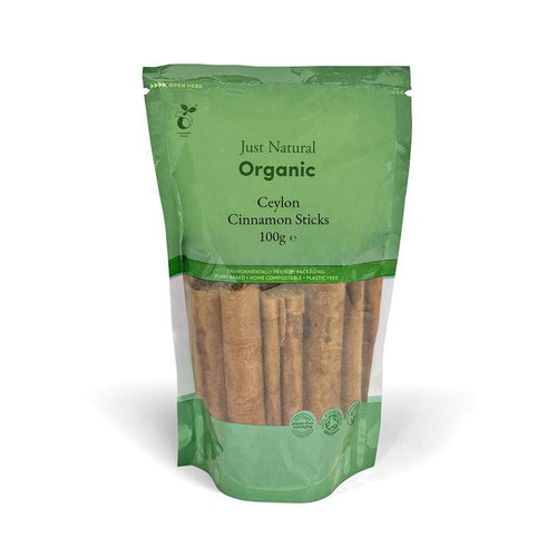 Organic Ceylon Cinnamon Sticks 100g