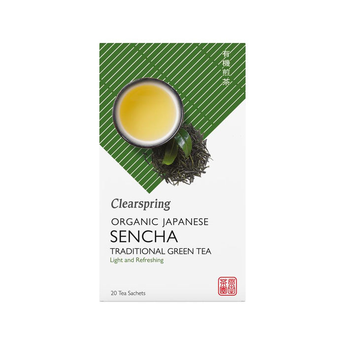 Organic Japanese Green Tea Sencha tea bags/box 20 teabags