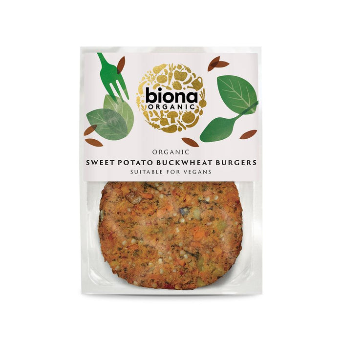 Organic Sweet Potato and Buckwheat Burgers 160g