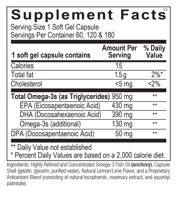 OrthoOmega 820 Capsules Ortho Molecular