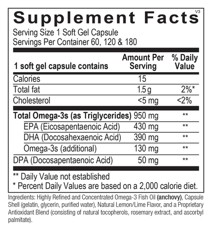 OrthoOmega 820 Capsules Ortho Molecular