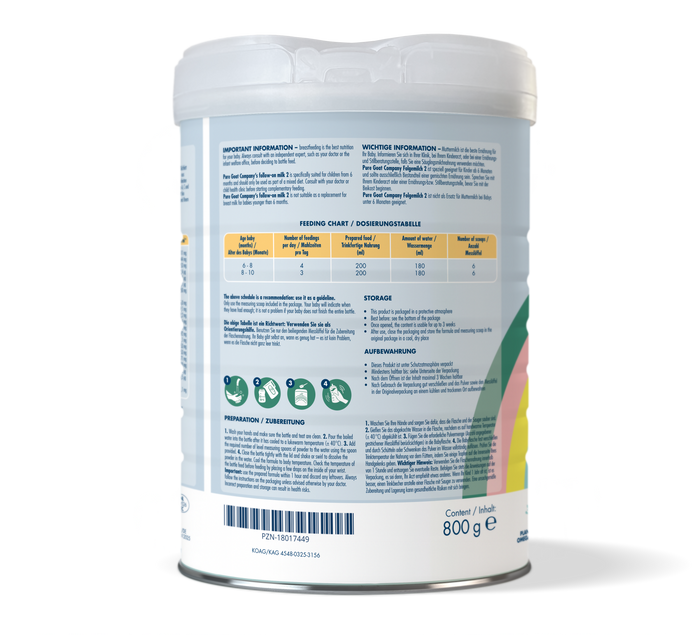 Pure Goat Follow-on Formula 2 800g